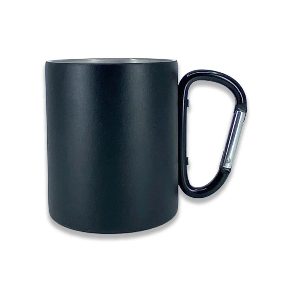 Karabinalı Çelik Bardak 280 ml