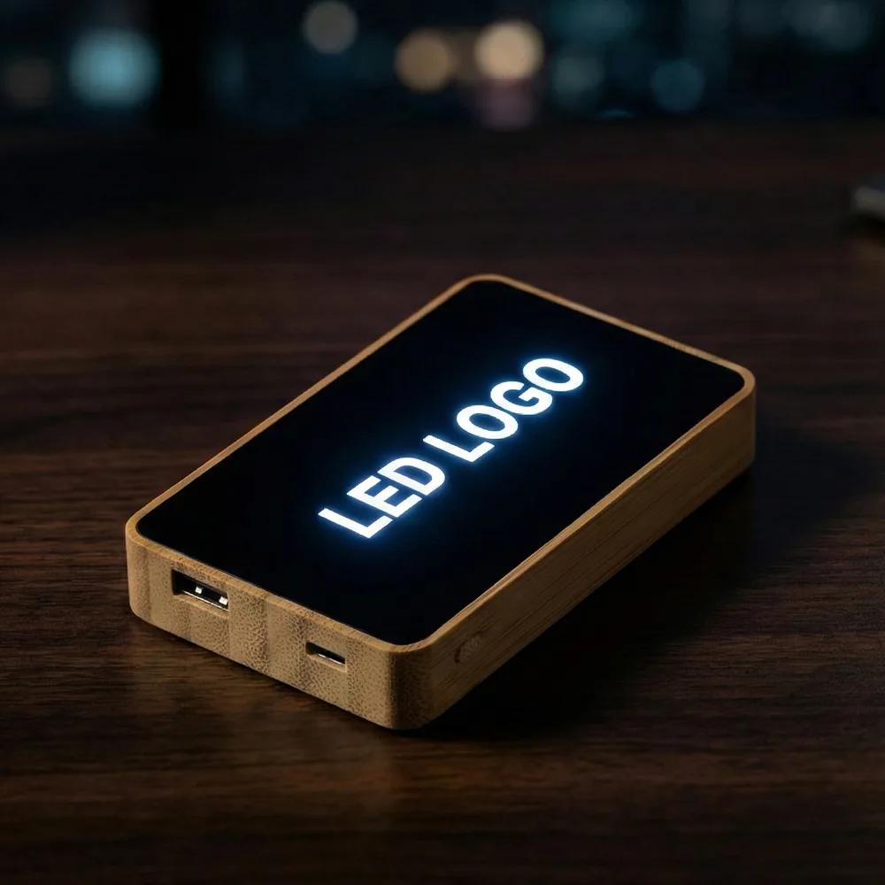 Işıklı Logo Bambu Magsafe 10000 mAh