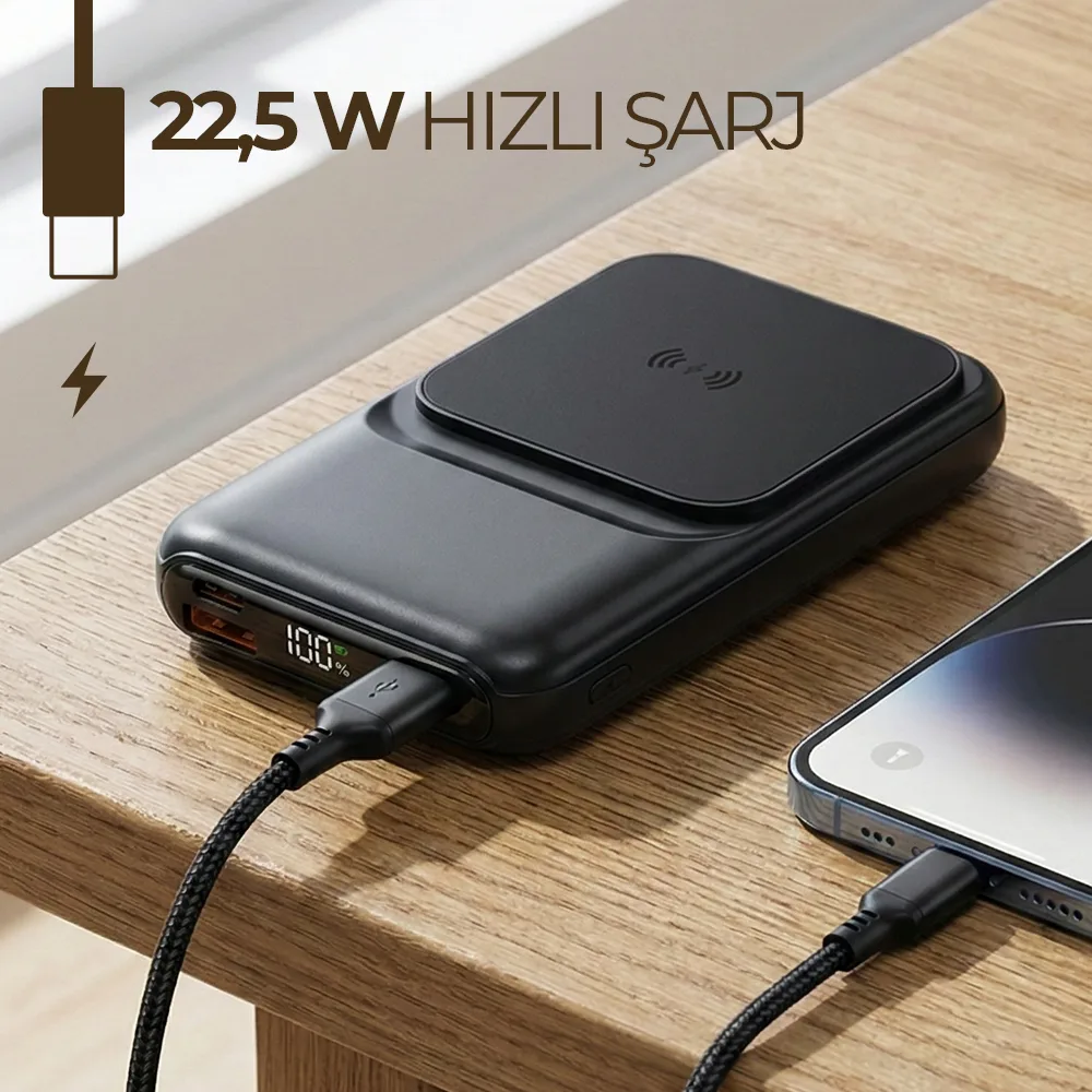 Hızlı Wireless Şarj Magsafe 10000 mAh