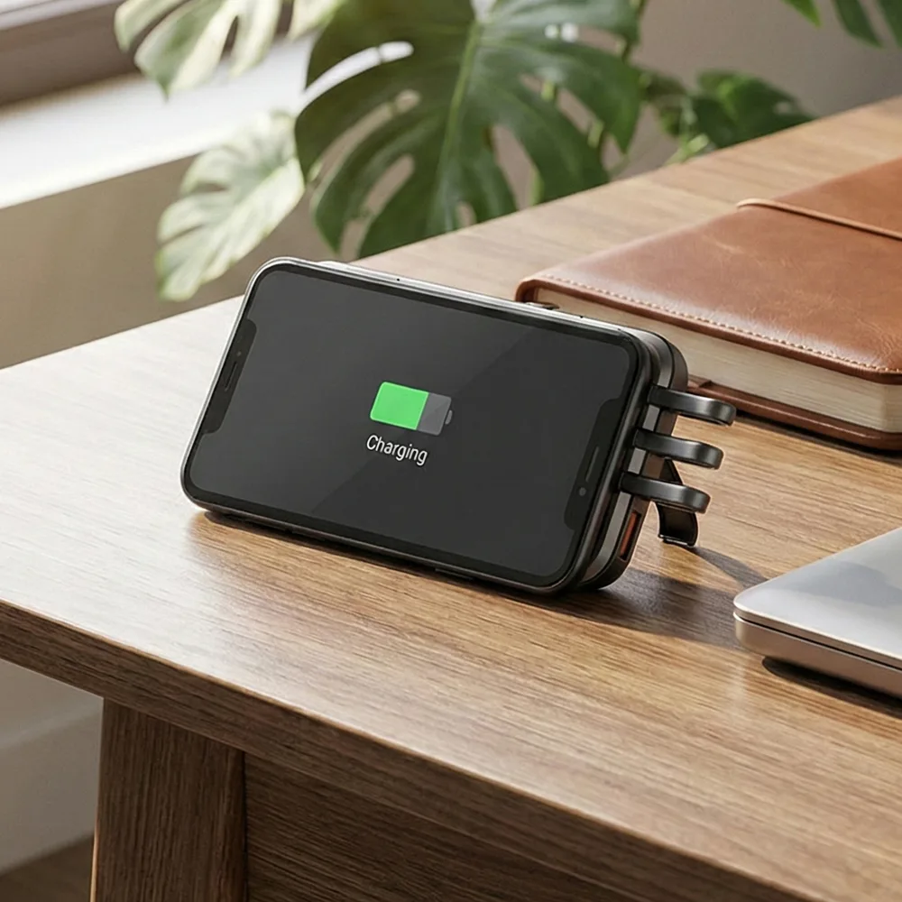 Işıklı Logo Wireless Powerbank 10000 mAh