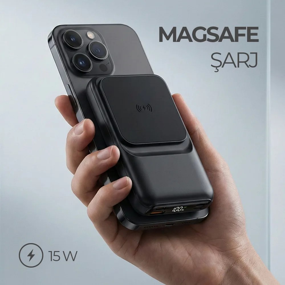 Hızlı Wireless Şarj Magsafe 10000 mAh