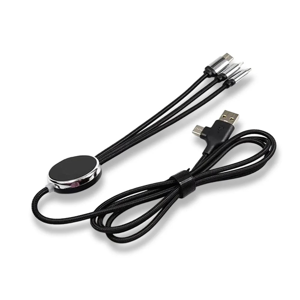 Işıklı Logo 60W Hızlı Type-C Uçlu Data Transferli Şarj Kablosu