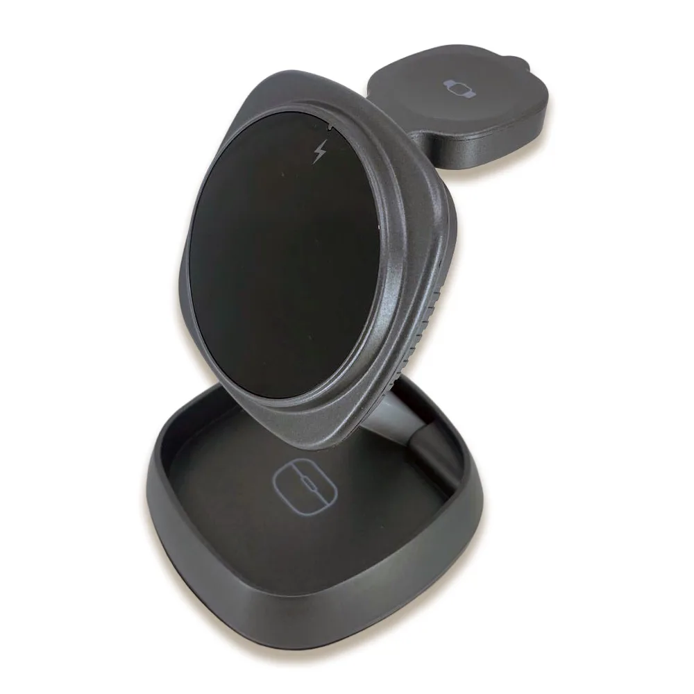 Kablosuz Şarj Standı (Telefon, Saat, Kulaklık)