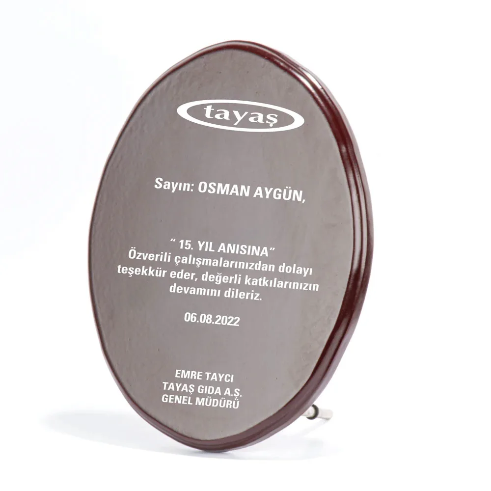 Ahşap Plaket