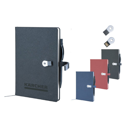 15x21 cm Termo Deri USB'li Defter (16gb)